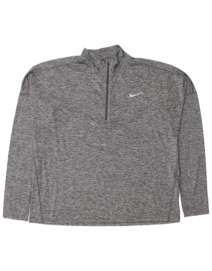 Top de trening Nike pentru bărbați, cu fermoar, cu gât, XL, poliester stricat