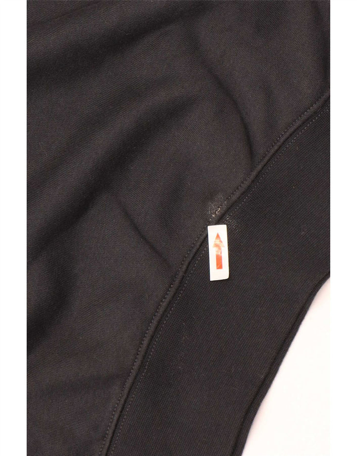 Pulover Nike pentru fete supradimensionat cu grafic 10-11 ani, mediu negru