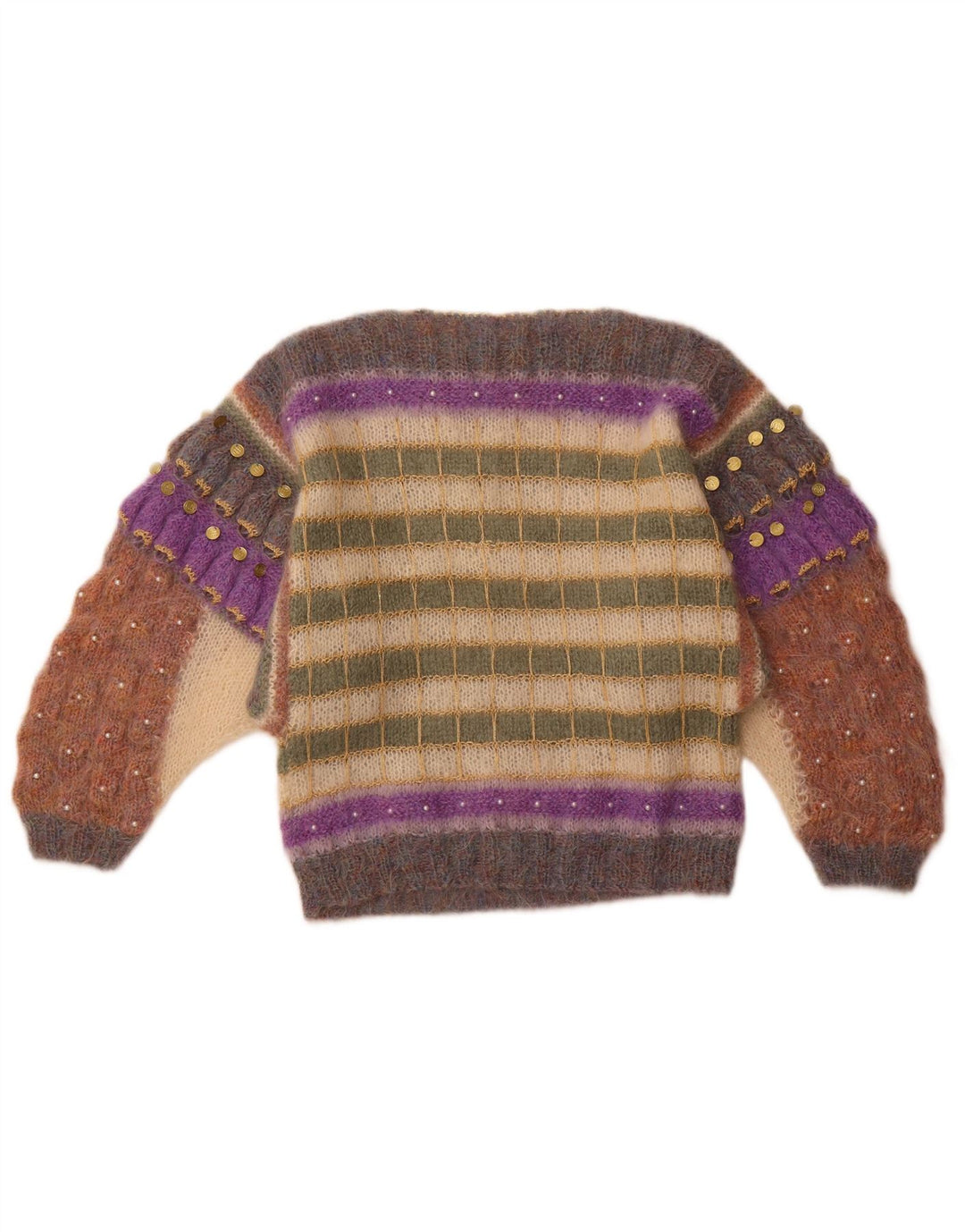 FIONA MACLEOD Pulover pentru damă cu gât de barcă UK 14 Medium Multicolor