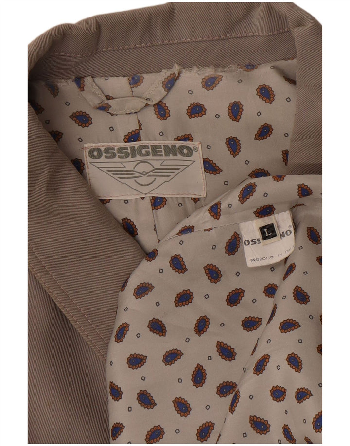 Pardesiu vintage pentru bărbați UK 40 mare bumbac gri