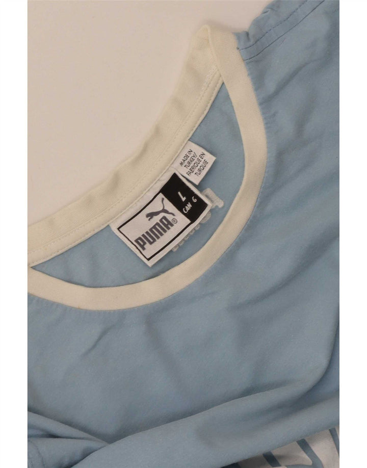 Tricou grafic Puma pentru bărbați Top Large Blue