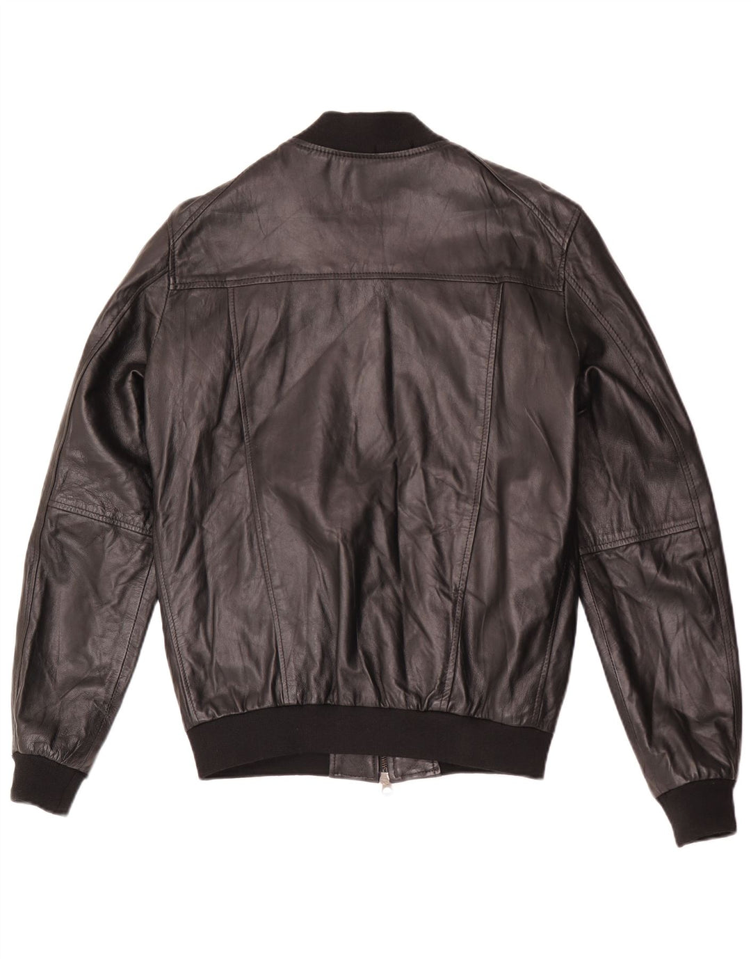 Jachetă din piele vintage pentru bărbați IT 48 Medium Negru