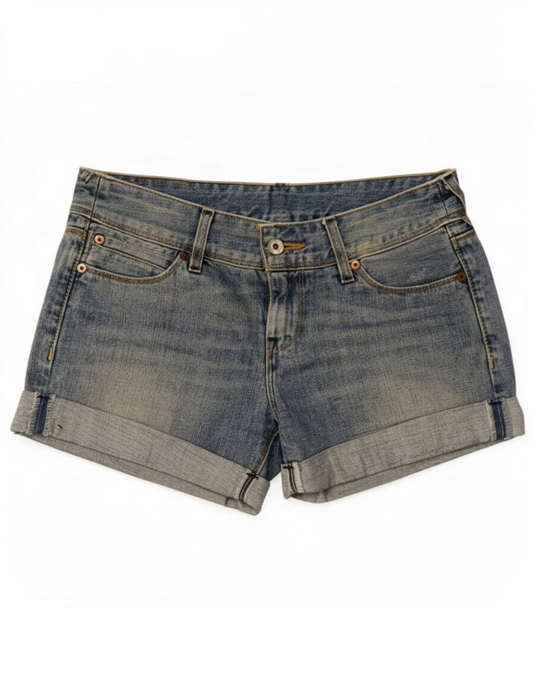 Pantaloni scurti Levi's de damă din denim mic W27 bumbac albastru