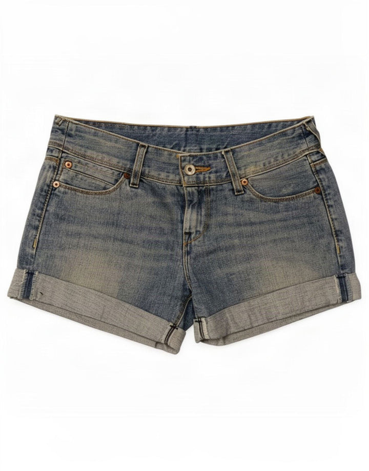 Pantaloni scurti Levi's de damă din denim mic W27 bumbac albastru