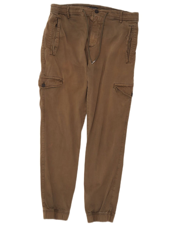 Pantaloni cargo pentru bărbați Zara Joggeri Mediu L31 L28 Bumbac kaki