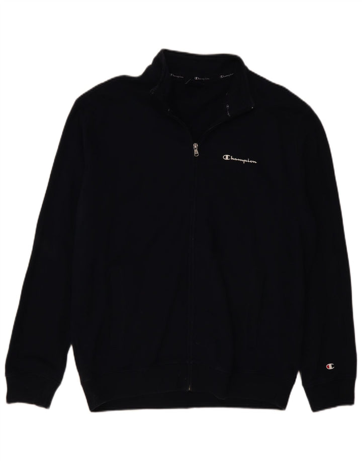 Jachetă de trening pentru bărbați CHAMPION XL, bumbac, albastru bleumarin