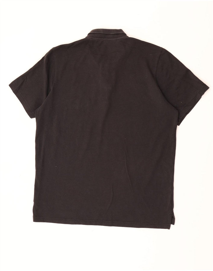 Tricou polo pentru bărbați Adidas, mare, negru, bumbac