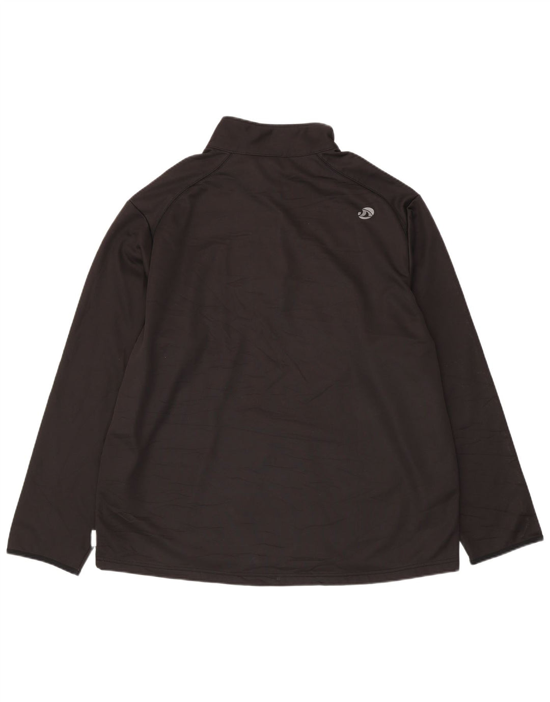 Pulover pentru bărbați TRIBORD, cu fermoar, cu gât, poliester negru 3XL
