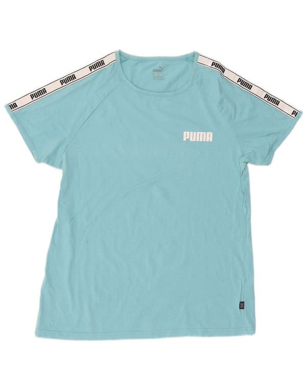 Tricou cu grafic Puma pentru femei, UK 18 XL, albastru, bloc de culoare