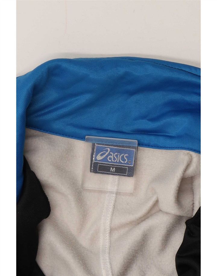 Jachetă de top pentru trening grafic Asics pentru bărbați, mediu negru, bloc de culoare
