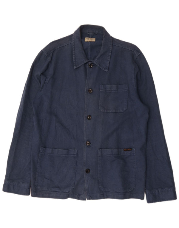Jachetă utilitare pentru bărbați Nudie Jeans UK 40, mare, albastru, bumbac