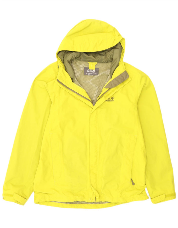 Jack Wolfskin Jachetă de ploaie cu glugă pentru bărbați UK 38 Galben mediu
