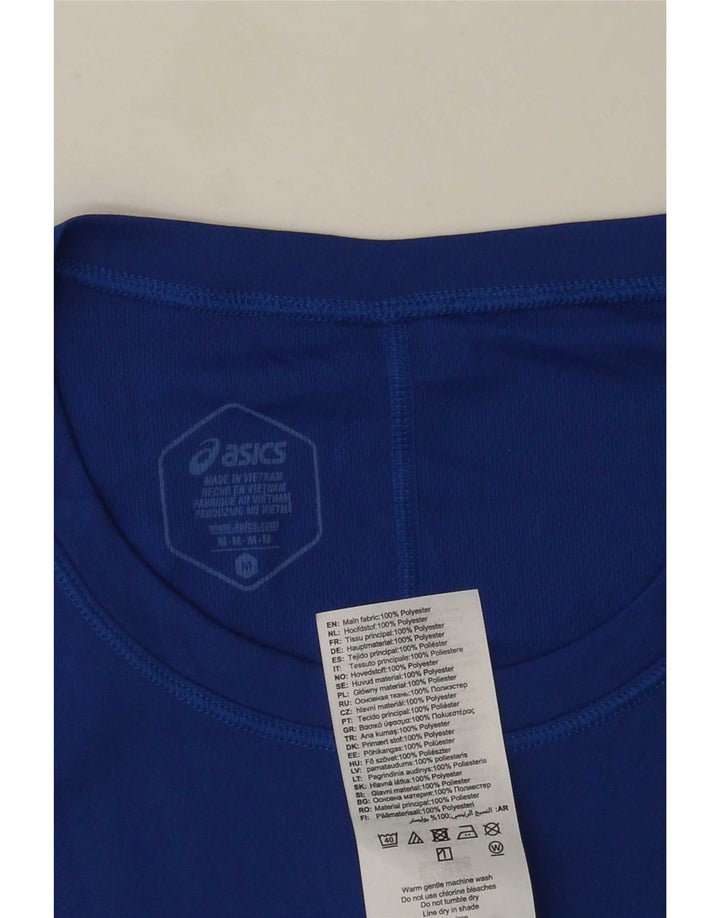 Vest Asics pentru bărbați, poliester mediu albastru