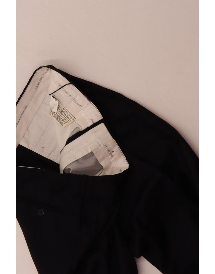 FRAIZZOLI Pantaloni de costum pentru bărbați IT 48 Medium W32 L29 Bleumarin