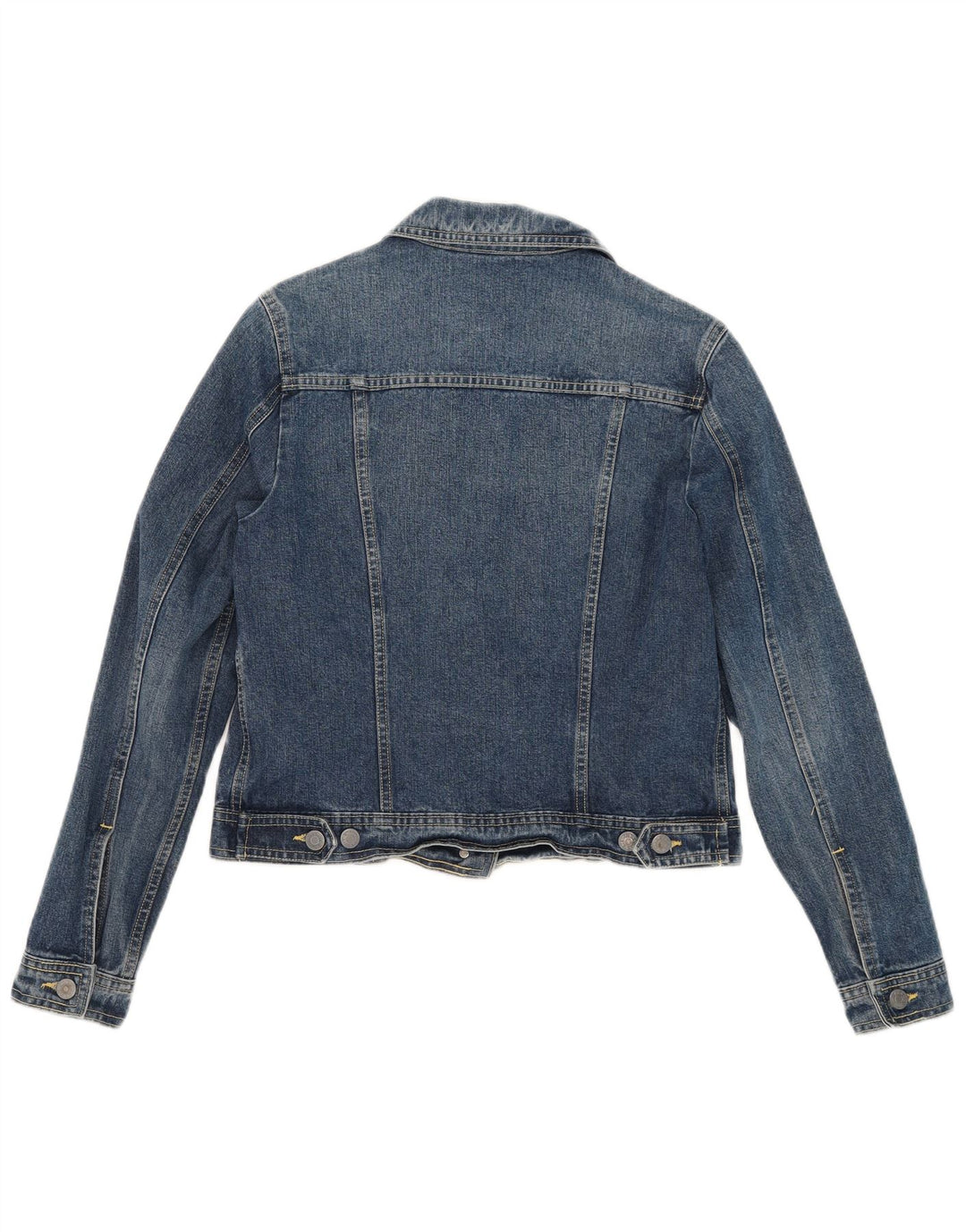 Jachetă de denim crop nouă pentru femei Penny UK 12, bumbac albastru mediu