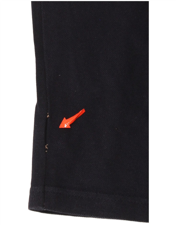 Cămașă polo pentru bărbați Kappa, bumbac, albastru bleumarin mediu