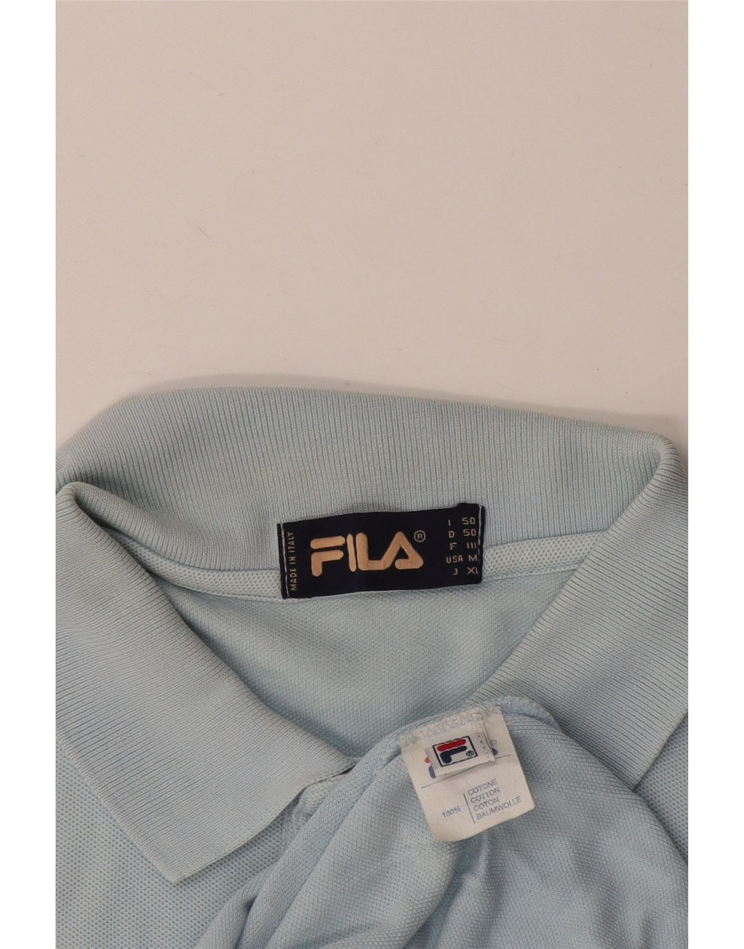 Tricou polo FILA pentru bărbați IT 50, bumbac albastru mediu