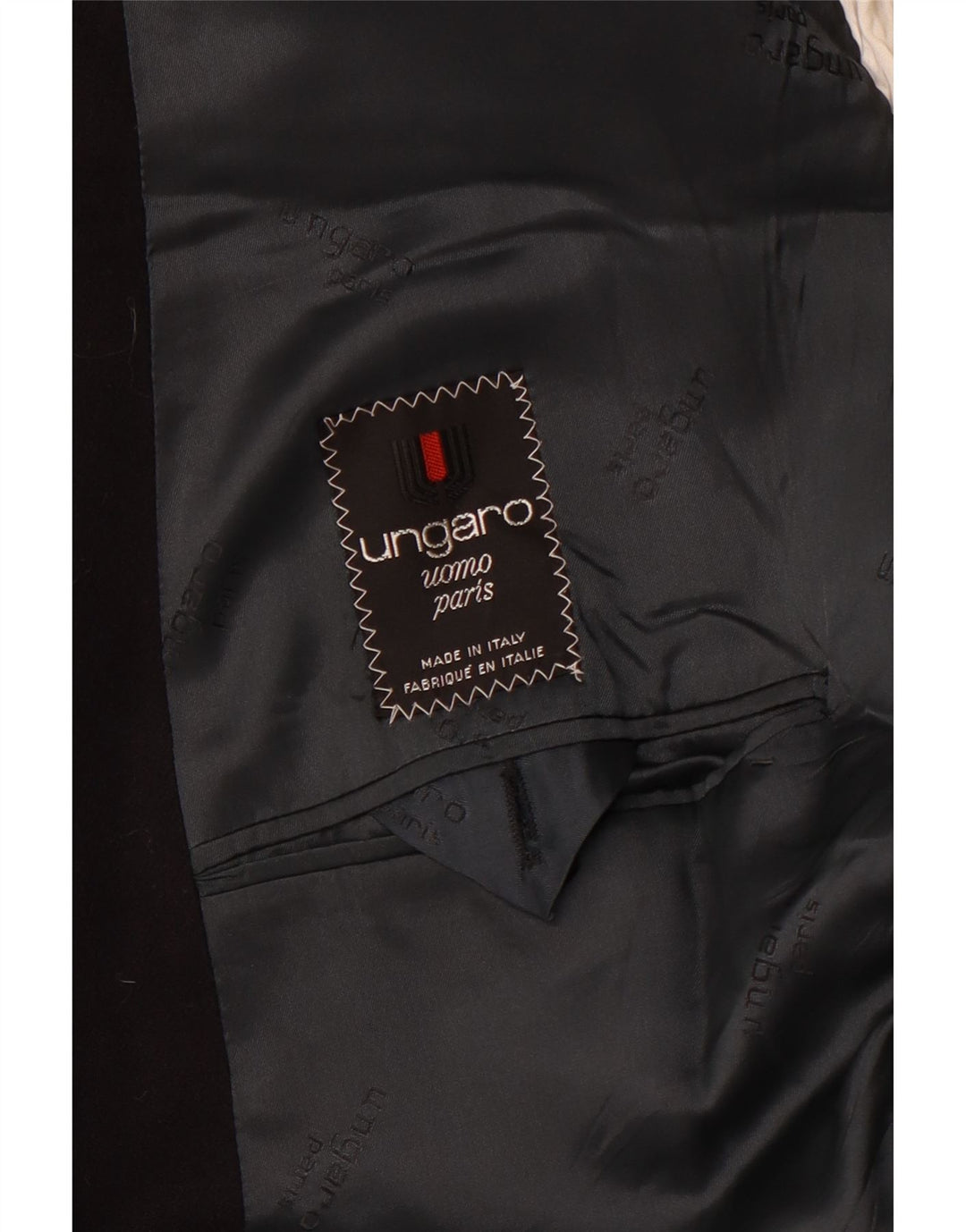 Blazer pentru bărbați UNGARO, cu două piepturi, UK 40, mare, bleumarin