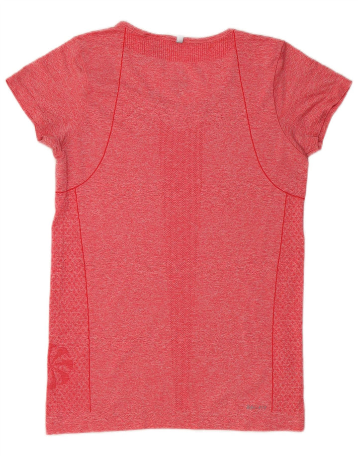 Tricou Nike Dri Fit pentru femei Top UK 12 Medium Red Flecked Polyester