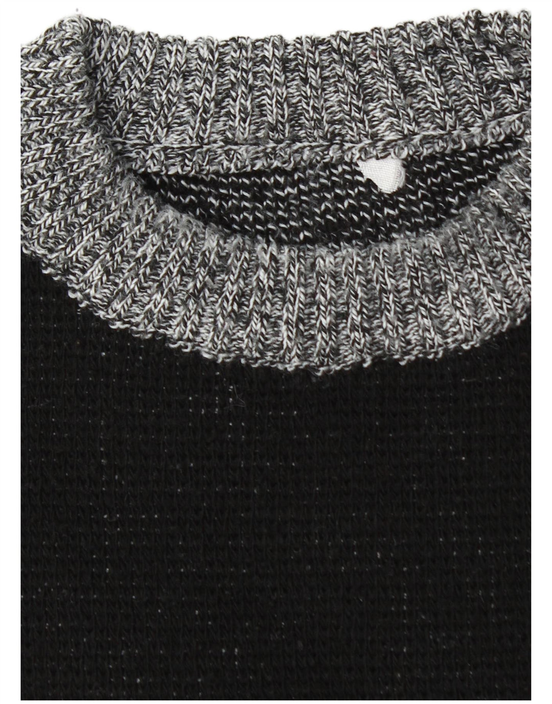 Pulover VINTAGE pentru bărbați cu gât roșu, mare, gri