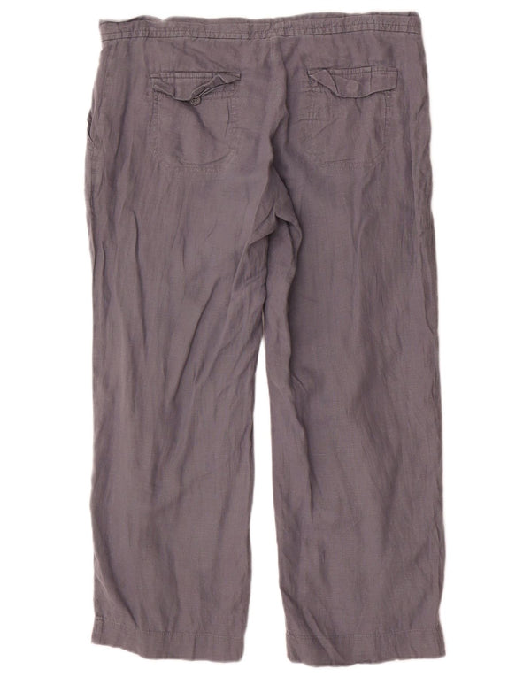 Pantaloni casual drepti pentru femei Gap UK 12 Medium W34 L26 Gri In