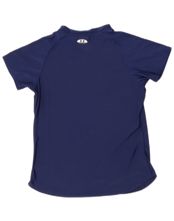 Tricou Under Armour pentru femei Top mic din poliester bleumarin