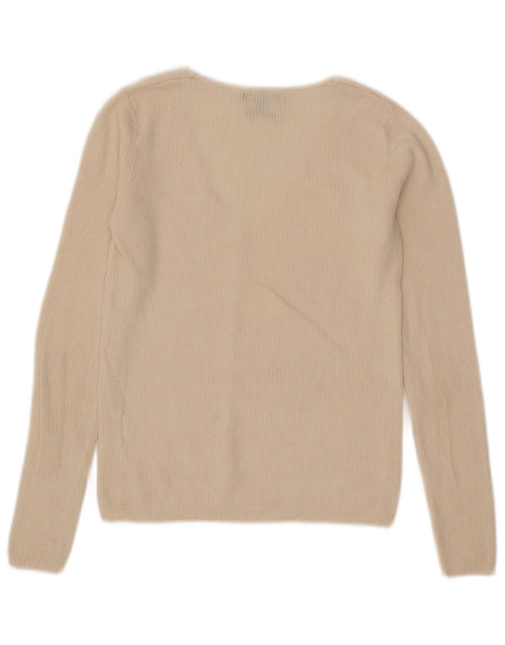 Pulover cardigan crop Massimo Dutti pentru femei UK 8 Small Off White