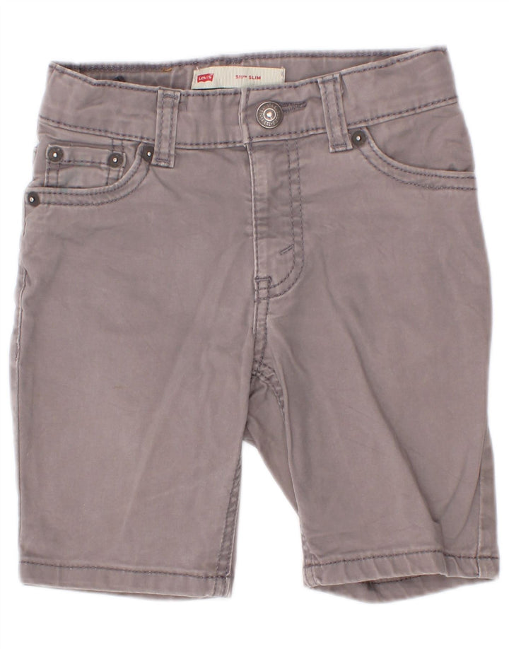 Pantaloni scurți casual Levi's 511 Slim 6-7 ani W20 bumbac gri