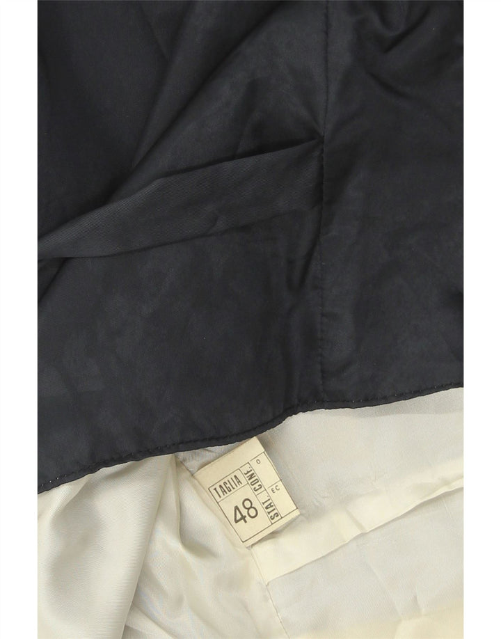 Vestă vintage pentru bărbați IT 48 Medium bleumarin cu dungi