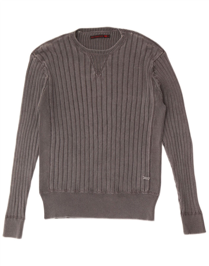 Pulover Levi's pentru bărbați, cu gât crew, bumbac mare, gri