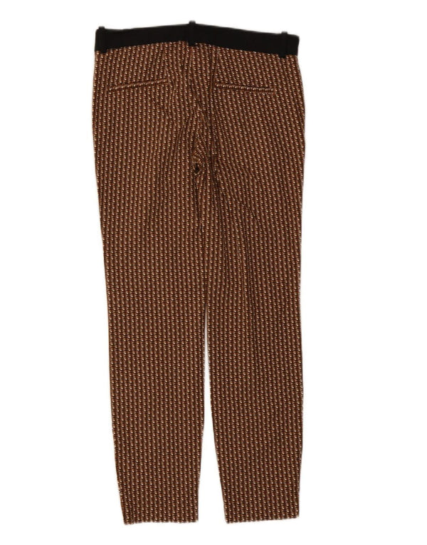 Pantaloni chino slim pentru femei Zara Mici L26 L27 Maro Bumbac Picior de Puie