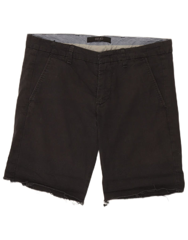 Pantaloni scurți chino pentru bărbați LIU JO Slim Fit IT 50 Large W36 Bumbac negru