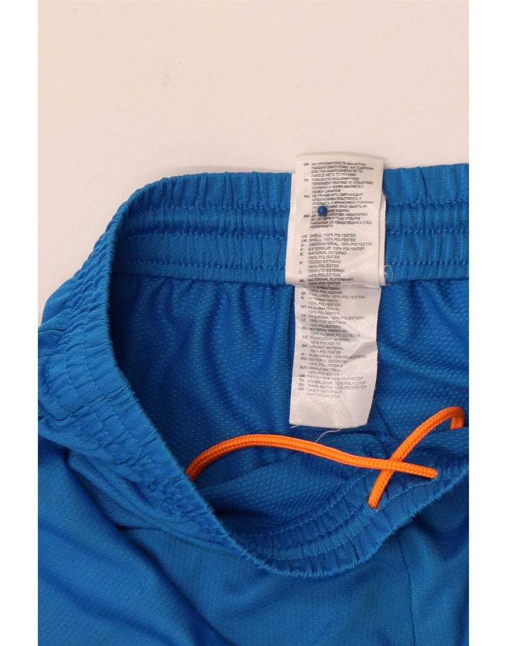 Pantaloni scurți sport grafic Adidas pentru bărbați, mici, albastru, poliester