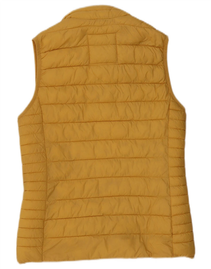 CREW CLOTHING Gilet căptușit pentru femei UK 10 Small Yellow Nylon