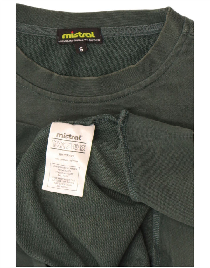 Mistral Hanorac Grafic Jumper Mic Verde Bumbac