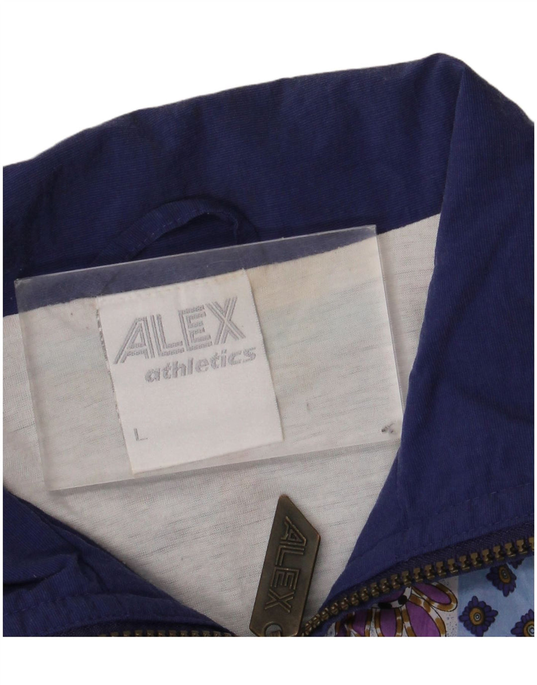 Jachetă de trening pentru bărbați Alex Athletics, mare, bleumarin, geometrică