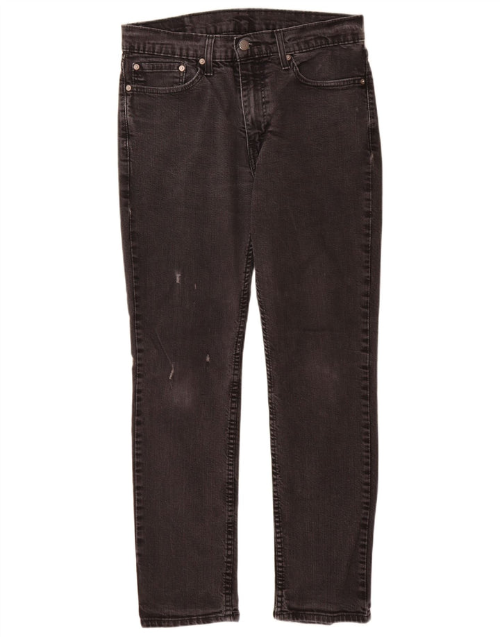 Blugi Levi's 511 Distressed Slim W34 L32 bumbac negru