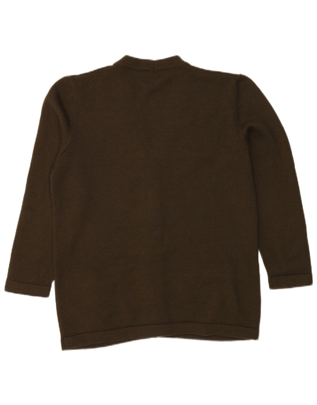 LUISA SPAGNOLI Pulover cardigan pentru femei UK 18 XL Kaki Lână