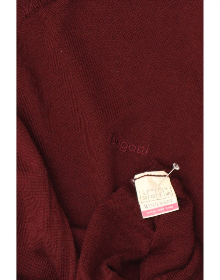 Vestă pentru bărbați Bugatti Tank Top UK 40 Medium Burgundy Lână virgină