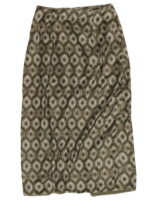 Fusta Midi Femei Zara XS W24 Verde Geometric