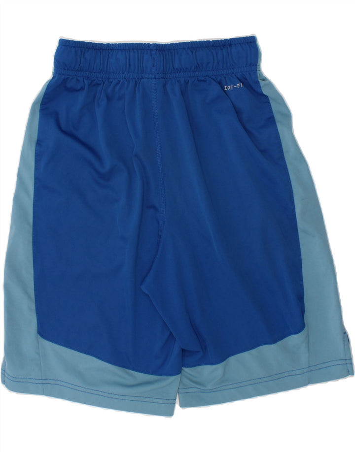 NIKE Boys Dri Fit Sport Shorts 10-11 Years Medium Blue Polyester Vintage Nike and Second-Hand Nike from Messina Hembry 