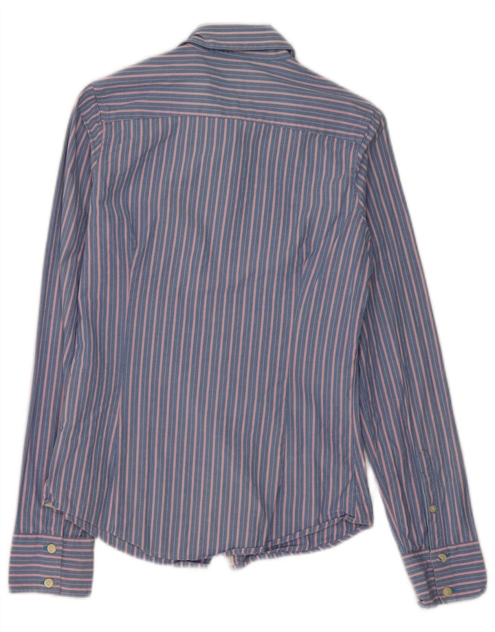 Cămașă Jack Wills pentru femei UK 8, bumbac cu dungi albastre mici