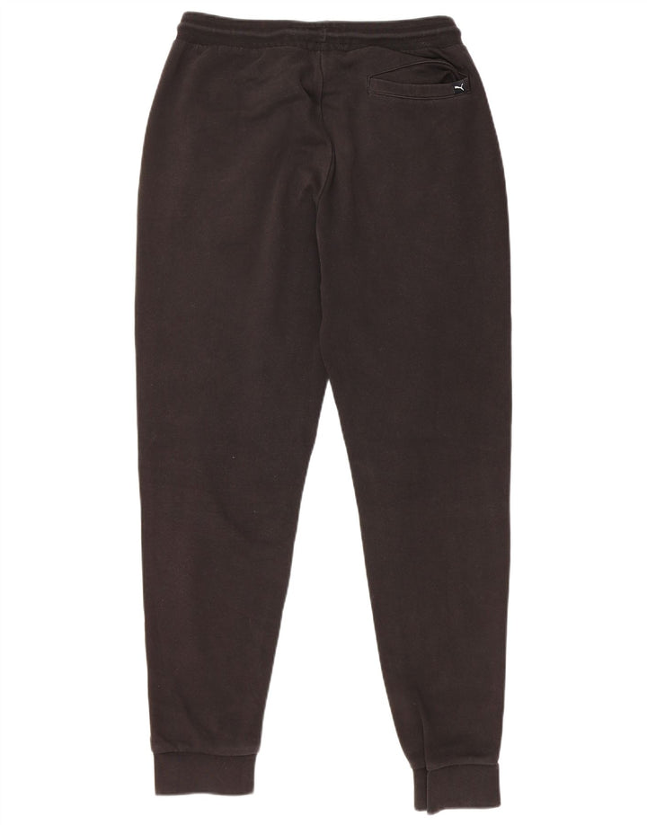 Pantaloni de trening PUMA pentru bărbați Joggeri mici din bumbac negru