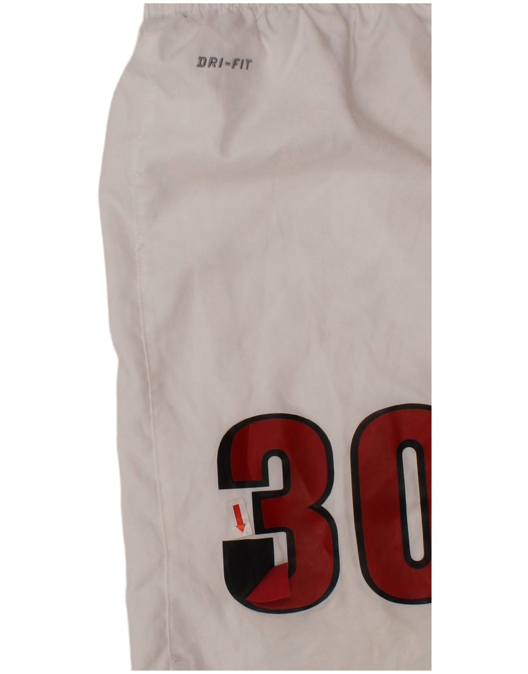 Pantaloni scurți sport NIKE Dri Fit Graphic pentru băieți 12-13 ani, mari, alb, poliester