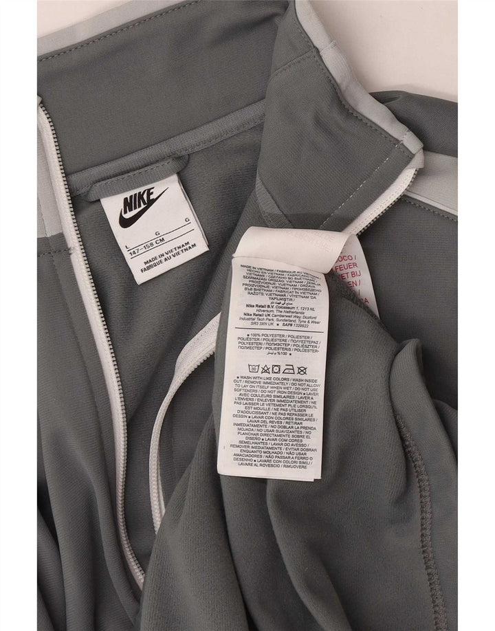 Jachetă de trening pentru băieți Nike 12-13 ani, mare, gri, poliester color bloc