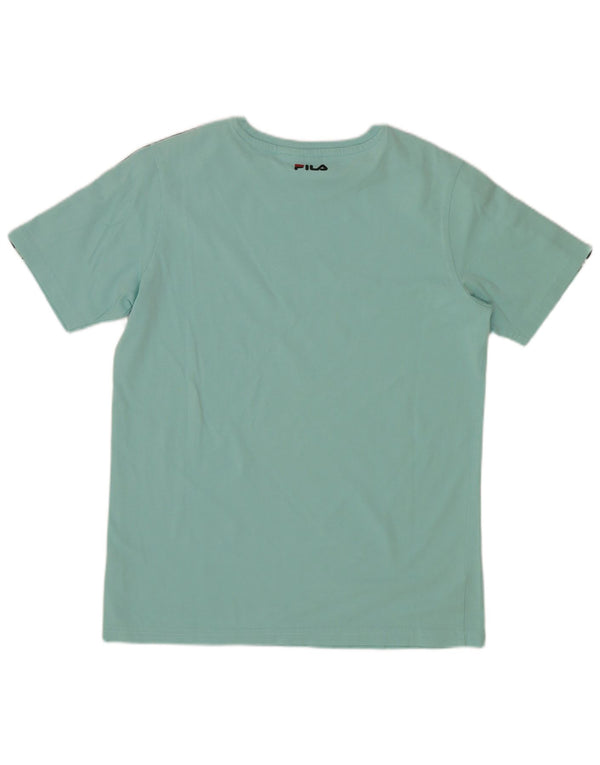 Tricou grafic Fila pentru baieti Top 13-14 ani Turcoaz Colorblock