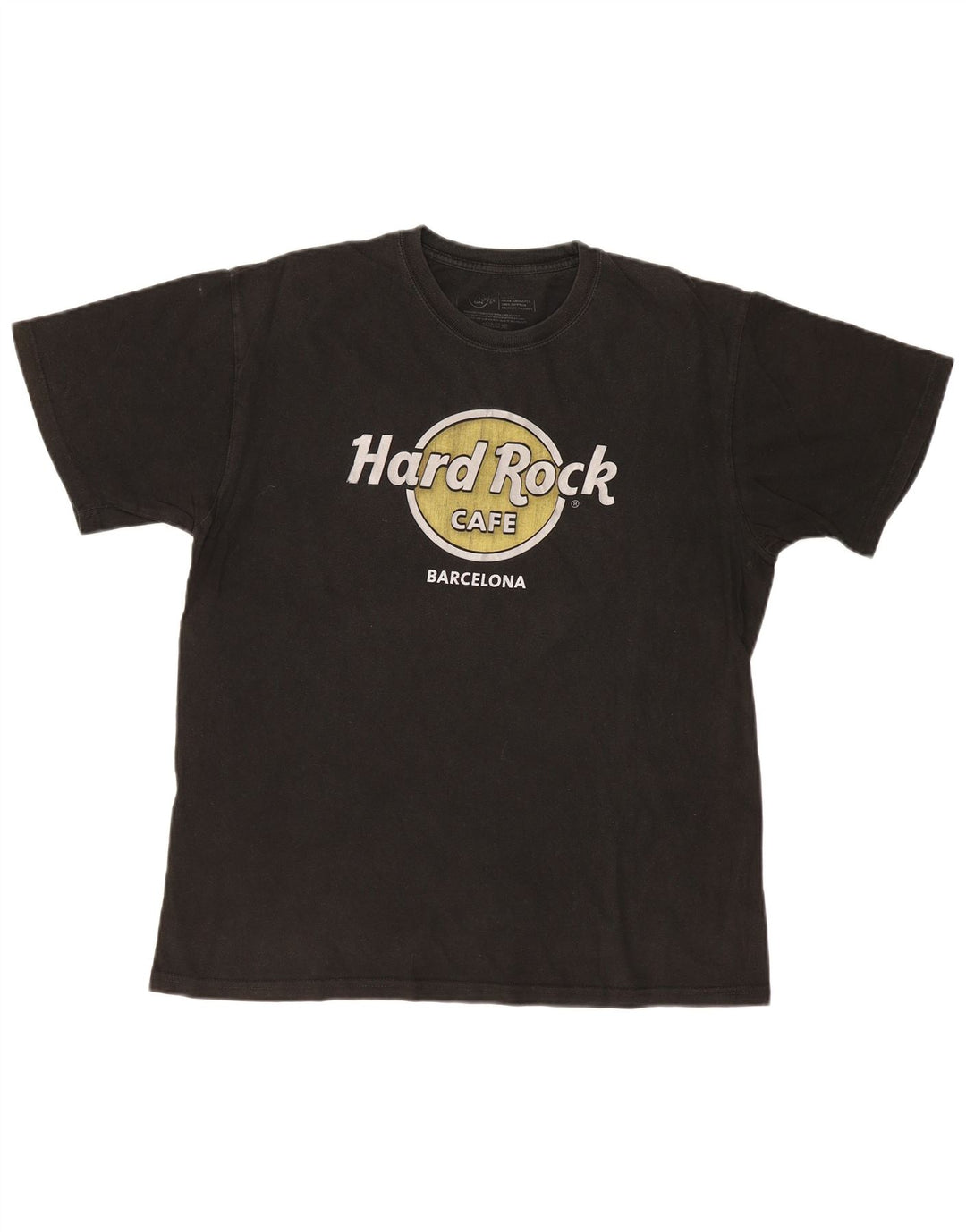 HARD ROCK CAFE Tricou grafic Barcelona pentru bărbați Top mediu din bumbac negru