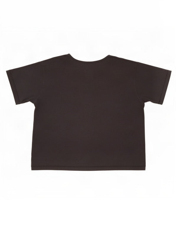 Tricou cu grafic crop Champion pentru femei Top UK 14 Medium Black