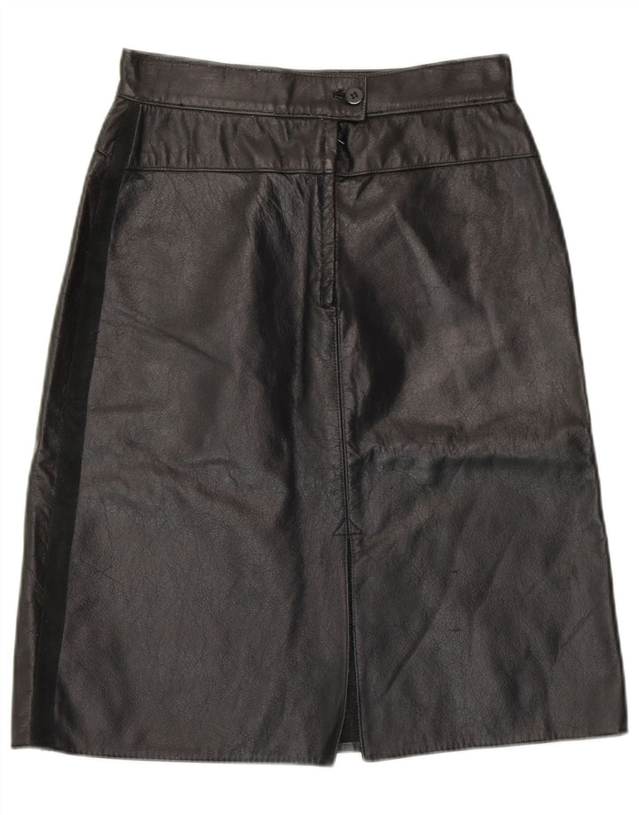 Fusta din piele pentru femei VINTAGE W26 Small Black