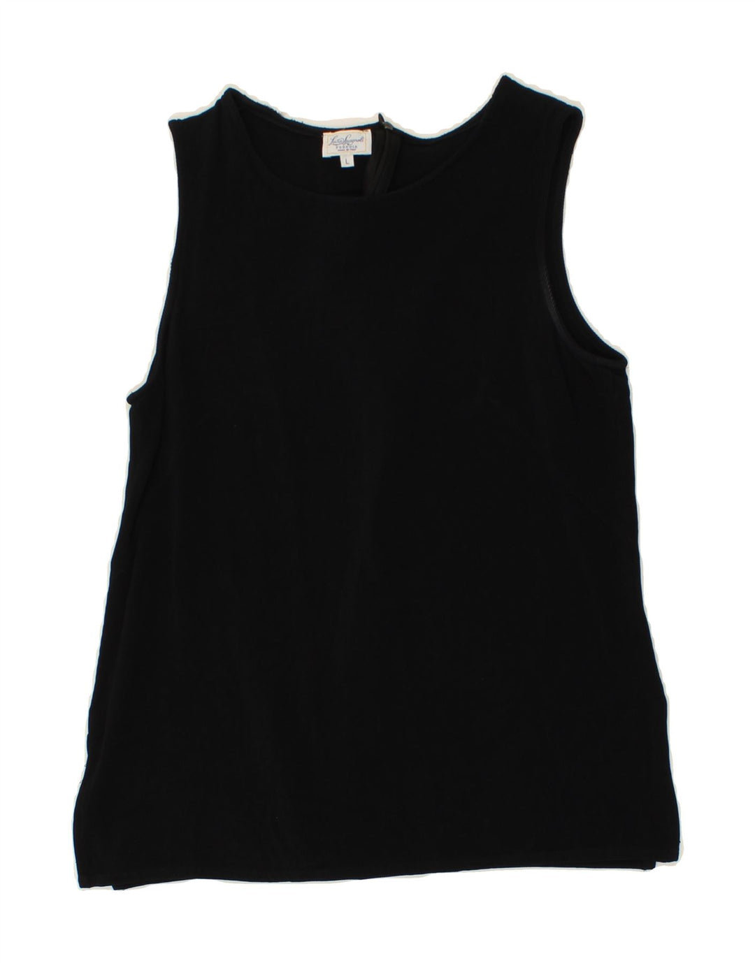 LUISA SPAGNOLI Womens Sleeveless Blouse Top UK 14 Large Black Vintage Luisa Spagnoli and Second-Hand Luisa Spagnoli from Messina Hembry 